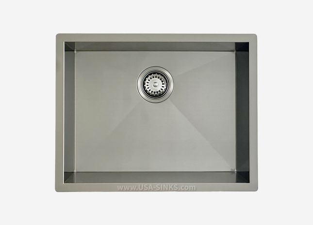 23" x 18" Zero Radius Undermount Single Bowl, 18-Gauge Stainless Steel Sink