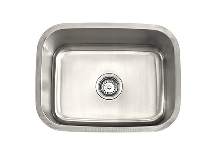 23" x 18" Undermount Single Bowl, 18-Gauge Stainless Steel Sink